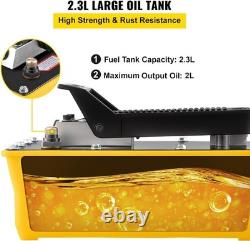 Versatile 10,000 PSI Foot Operated Air Hydraulic Pump for Auto Repair & Rigging