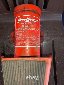 Vintage Hein-Werner 5 Ton Air/Hydraulic Foot Pump