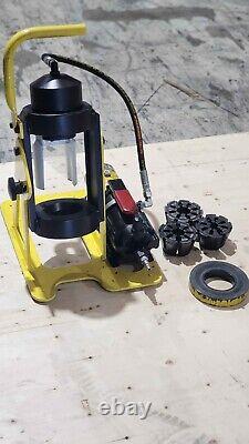 WEATHERHEAD T-462 HYDRAULIC HOSE CRIMPER with Air Pump used Machine T462 / T466