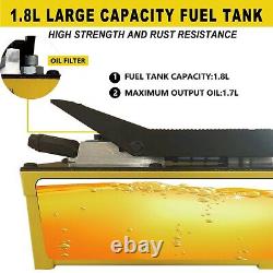 XFPC Air Hydraulic Foot Pump 1.7L 10,000 PSI, 3/8 NPT Yellow