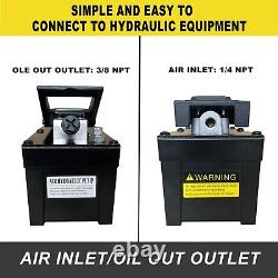 XFPC Air Hydraulic Pump 10,000 PSI, 1.7L Reservoir, Air Hydraulic Pump Black