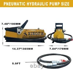 XF-Air Hydraulic Pump 10,000 PSI 1.7L Reservoir NPT 3/8 Oil Outlet, Yellow