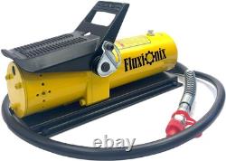 Yellow Air Hydraulic Pump10000 PSI 1.7LReservoir Foot Pump Air Line Lubricator
